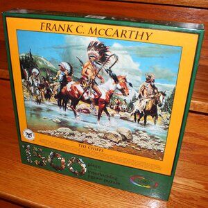 3/$188❤️sealed vintage 1993 Frank C. McCarthy THE CHIEFS 1500pcs puzzle Ceaco